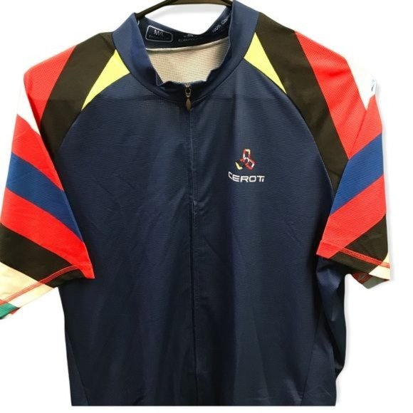 Ceroti Pro Club Blue Cycling Jersey Lightweight Short Sleeve Size M/L - Picture 6 of 6